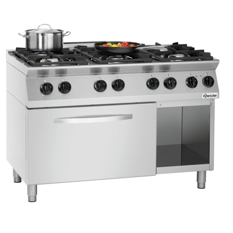 Gas Stove MFG 7360 – 6-Burner Gas Range | bartscher