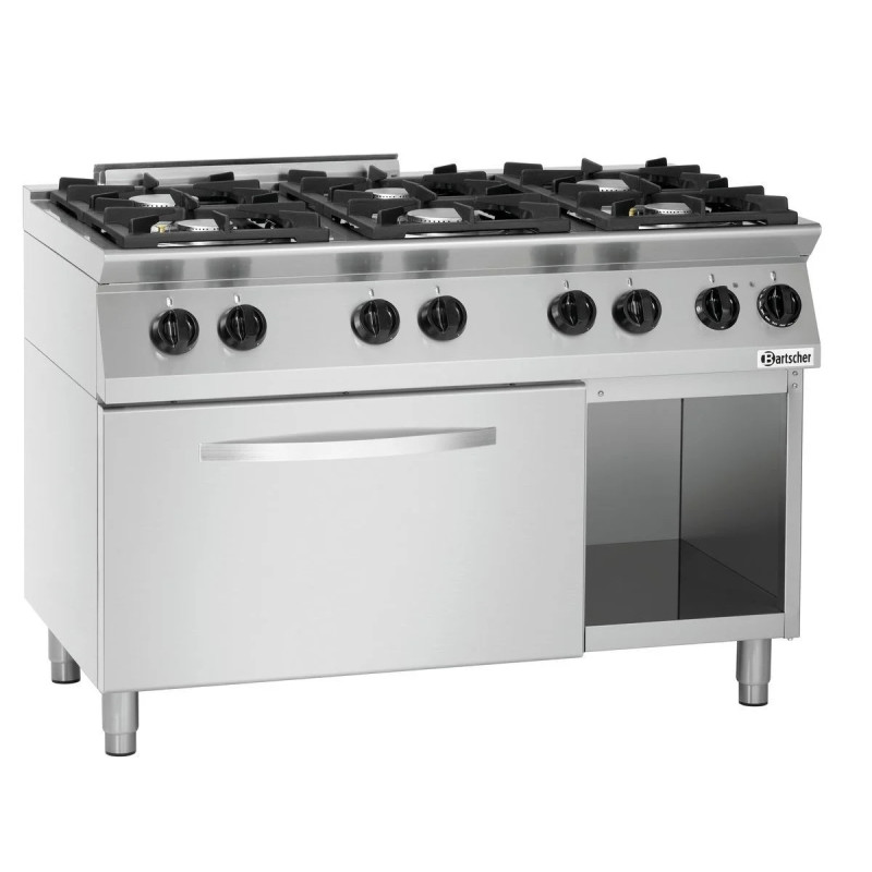 Gas Stove MFG 7360 – 6-Burner Gas Range | bartscher
