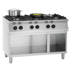 Cuisinière à gaz MFGO 7060 6 brûleurs 28,5 kW | bartscher