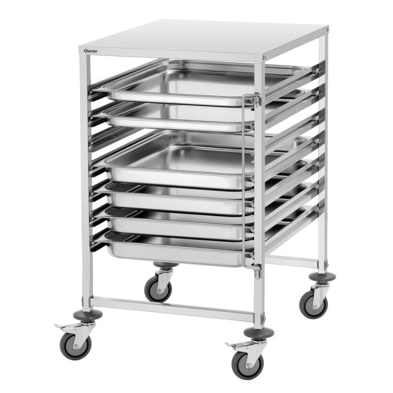 Chariot Gastronorm AGN700-2/1 robuste et mobile | bart­scher