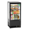 Mini refroidisseur 78L noir – vitrine LED | bartscher