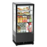 Mini refroidisseur 78L noir – vitrine LED | bartscher