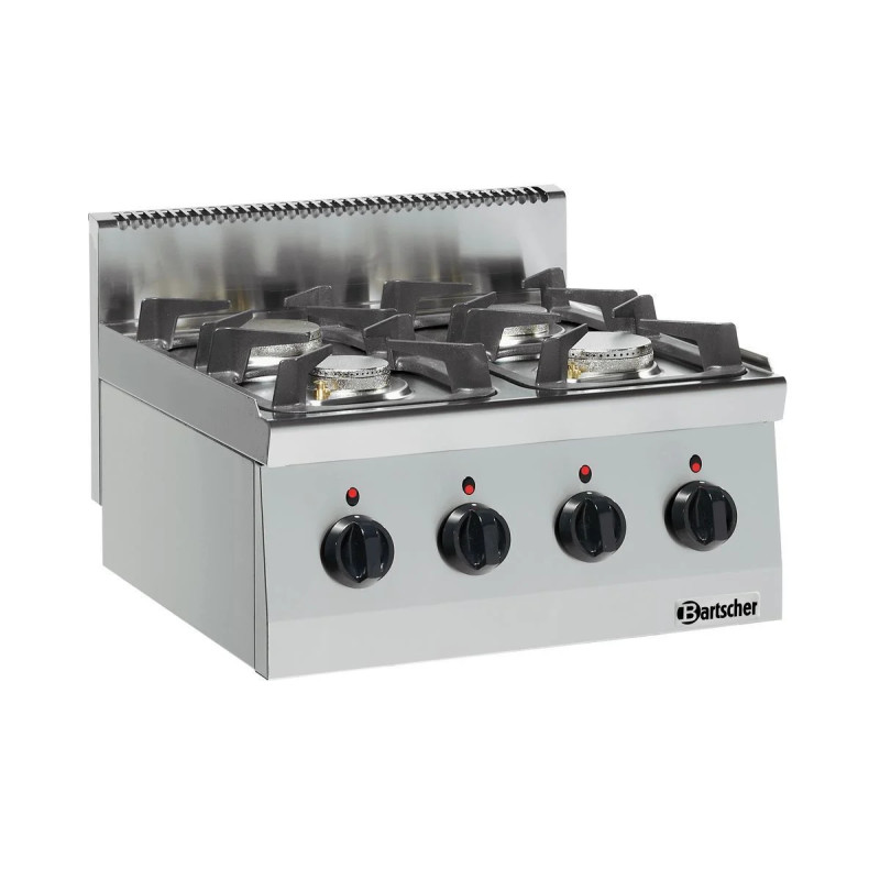 Cuisinière gaz 600 4 brûleurs – Puissance 19000W | bartsch er