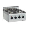 Cuisinière gaz 600 4 brûleurs – Puissance 19000W | bartsch er