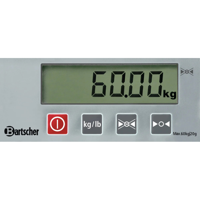 Digitalwaage 60kg mit Touch-Funktion | bartscher