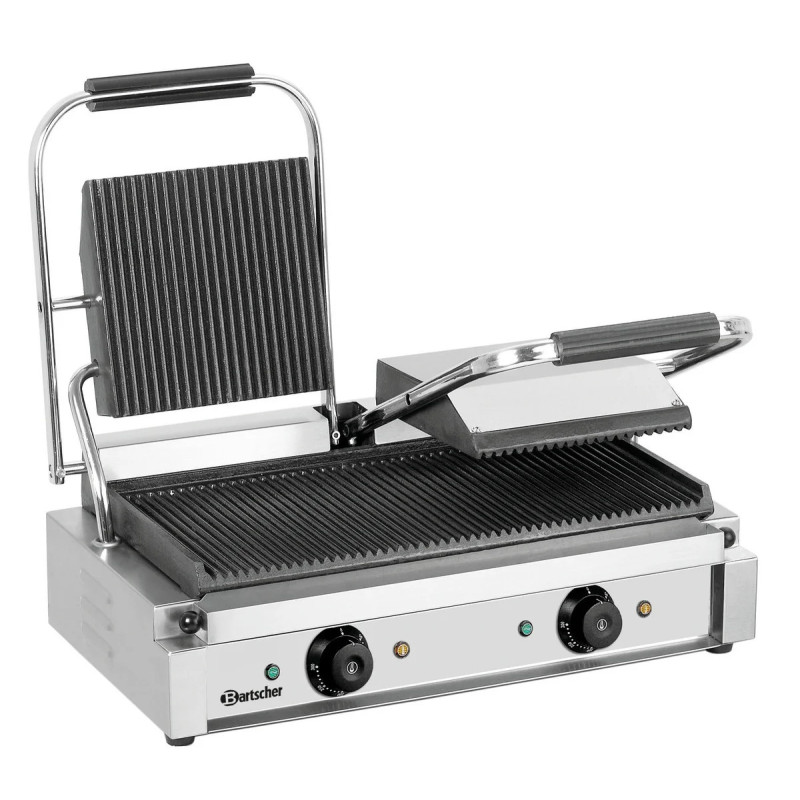 Grill contact 3600 W à plaques fonte – bartschier