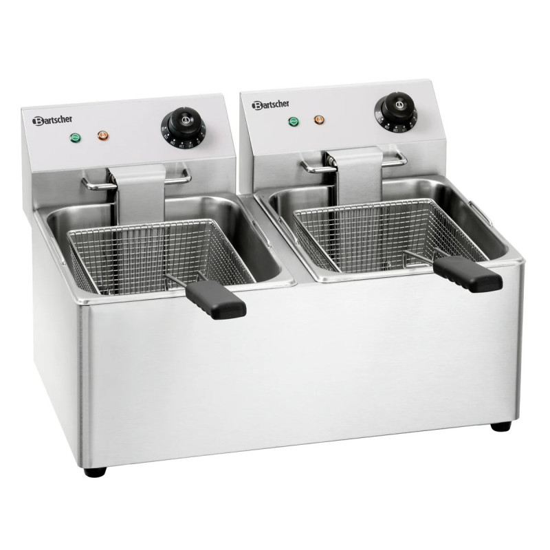 Deep Fat Fryer SNACK IV – Dual Bowl 8L Capacity | bartscher