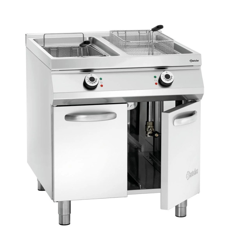 Friteuse électrique 2 cuves sur pied – 20 L | bartscher