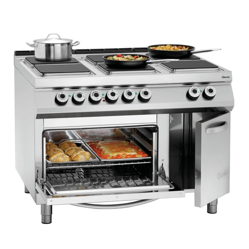 Cuisinière électrique 6 plaques GN 2/1 – Puissante | bartscher