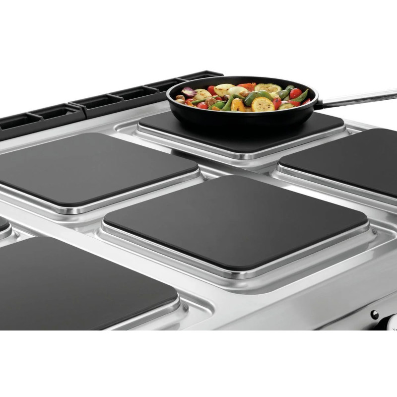 Cuisinière électrique 6 plaques GN 2/1 – Puissante | bartscher