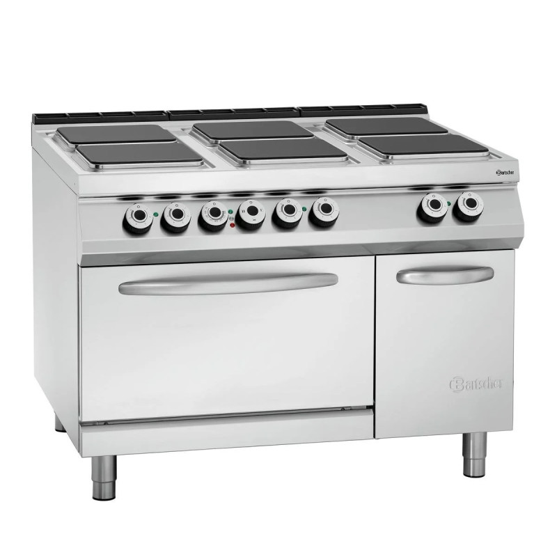 Cuisinière électrique 6 plaques GN 2/1 – Puissante | bartscher