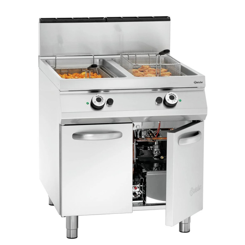 Gas-Standfritteuse 2 Becken – flexible Gasnutzung | bartscher