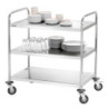 Chariot de service 3 niveaux capacité 90 kg | bartscher