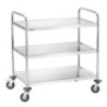 Chariot de service 3 niveaux capacité 90 kg | bartscher