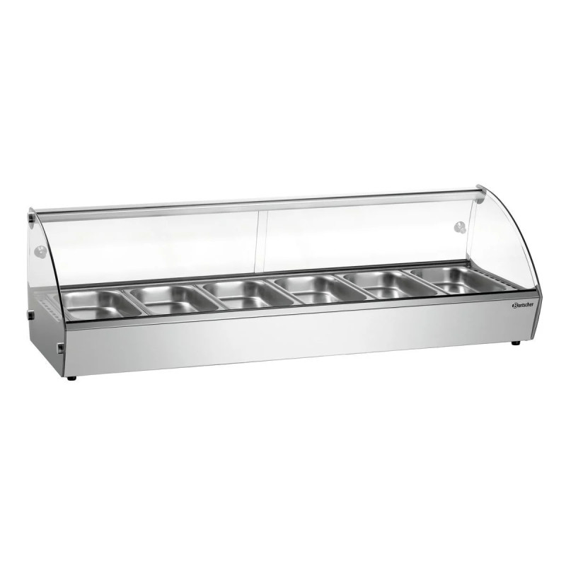 Vitrine chaude 6 x 1/3 GN à porte coulissante | bartscherr