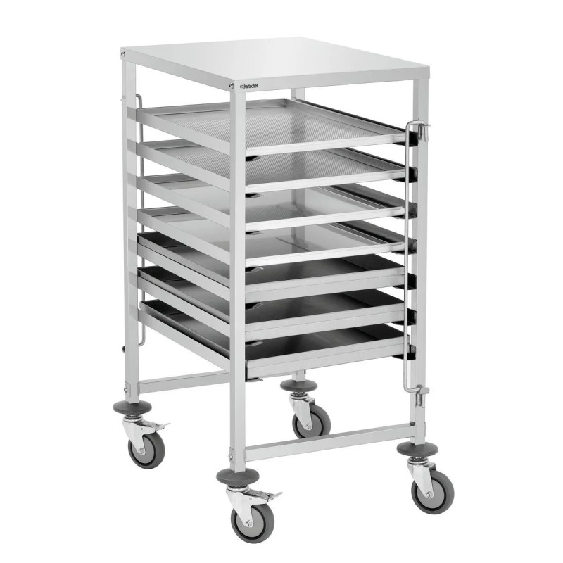 Euronorm trolley AEN700-6040 – Stainless Steel, 8kg | bartschser