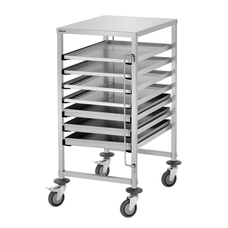 Euronorm trolley AEN700-6040 – Stainless Steel, 8kg | bartschser