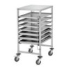 Euronorm trolley AEN700-6040 – Stainless Steel, 8kg | bartschser