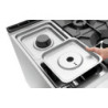 Cuisinière gaz 4 brûleurs 2/1GN avec four électrique | bartscher
