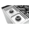 Cuisinière gaz 6 brûleurs avec four électrique | bartscher