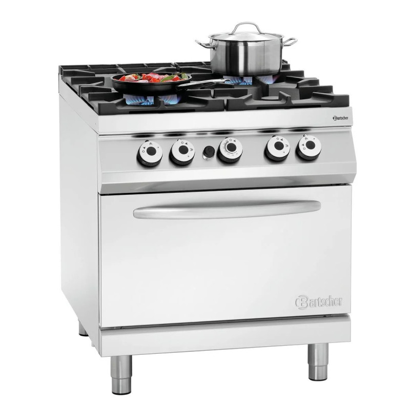 Gas Stove 900 with 4 Burners – Durable inox | bartschers