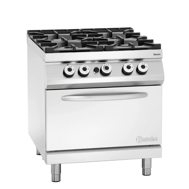 Gas Stove 900 with 4 Burners – Durable inox | bartschers