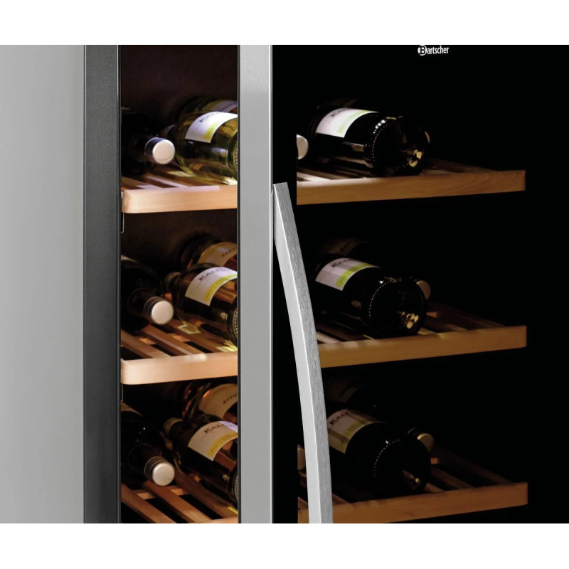 Weinkühlschrank 2Z 126FL – 2 Temperaturzonen | bartscher