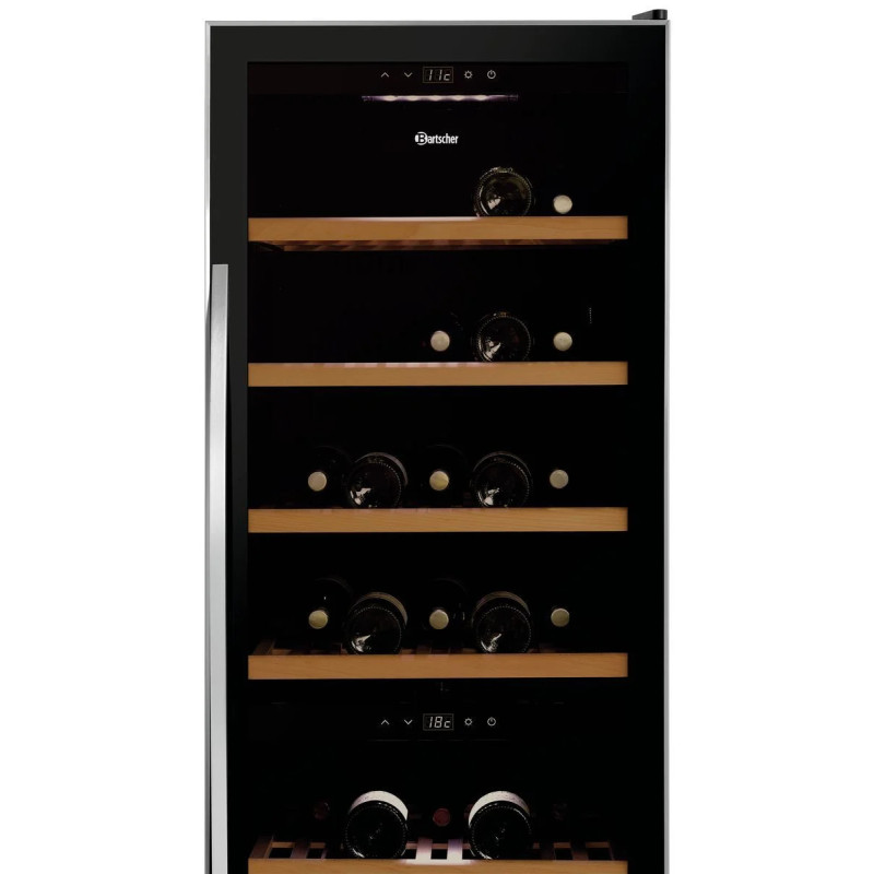 Weinkühlschrank 2Z 180FL – 2 Temperaturzonen | bartscher