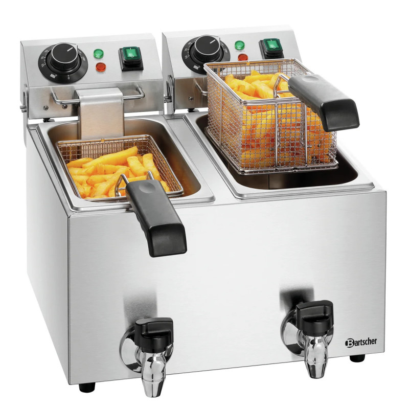 Deep Fat Fryer SNACK II Plus – Twin Tank 4L | bartscher