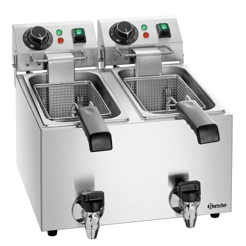Deep Fat Fryer SNACK II Plus – Twin Tank 4L | bartscher