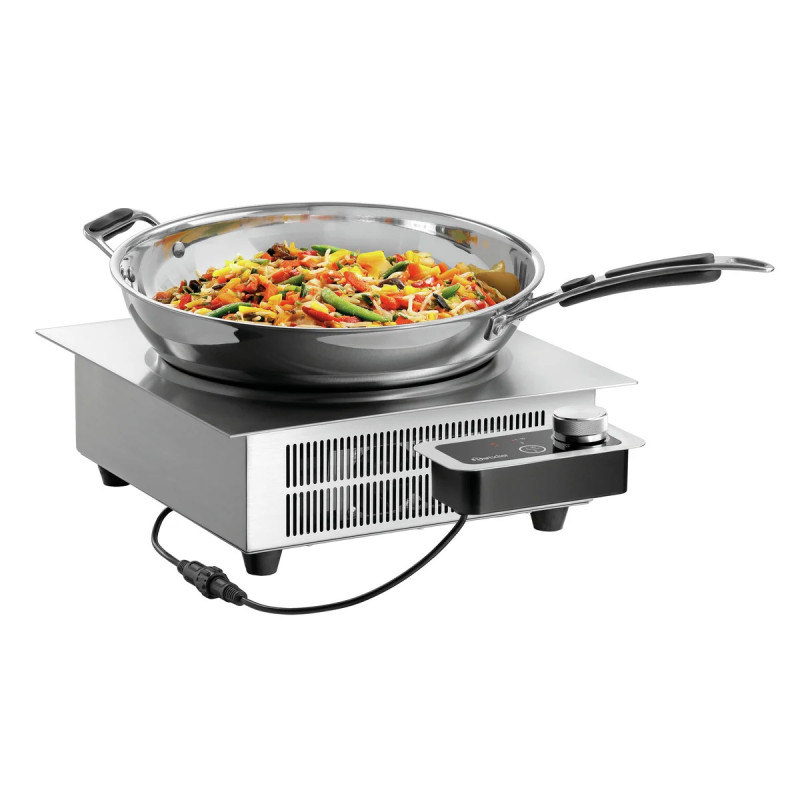 Wok à induction encastré 3500W – Bartscher IW35-EB