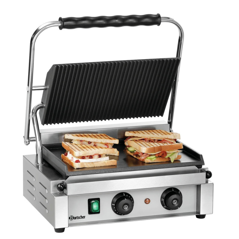 Contact Grill Panini-T 1GR – 2200W Electric Grill | bartscher