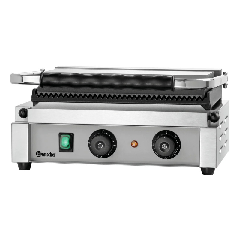 Grill contact Panini-T 1R 410x400 mm – Puissant 2200W | bartscher