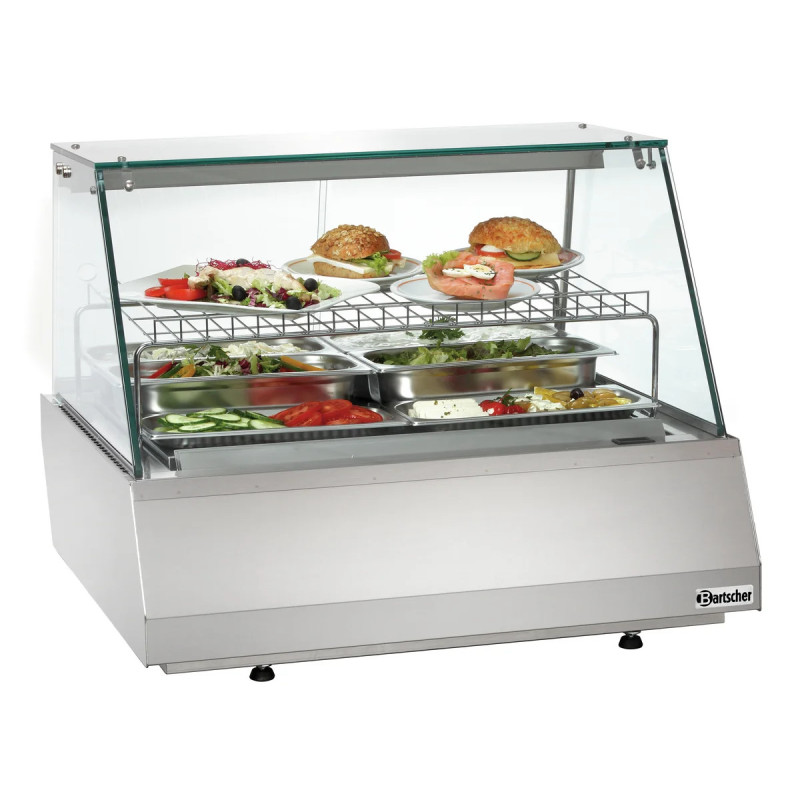 Refrigerated Display 2/1 GN with Sliding Glass Door | bartscher