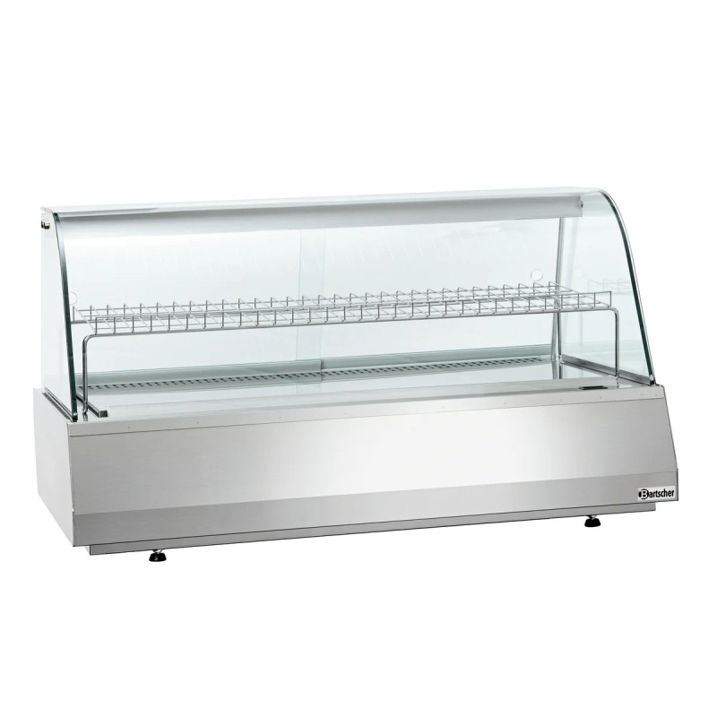 Refr. display 3/1GN curved glass – Sliding doors | bartscher