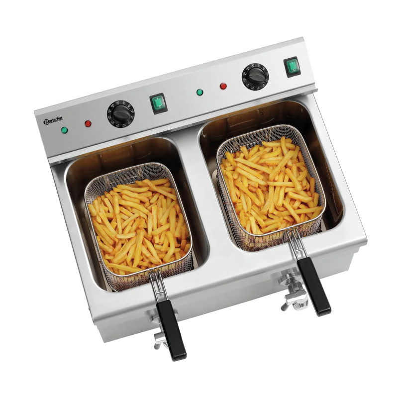 Induction Deep Fat Fryer 2x8L – Precise Control | bartscher