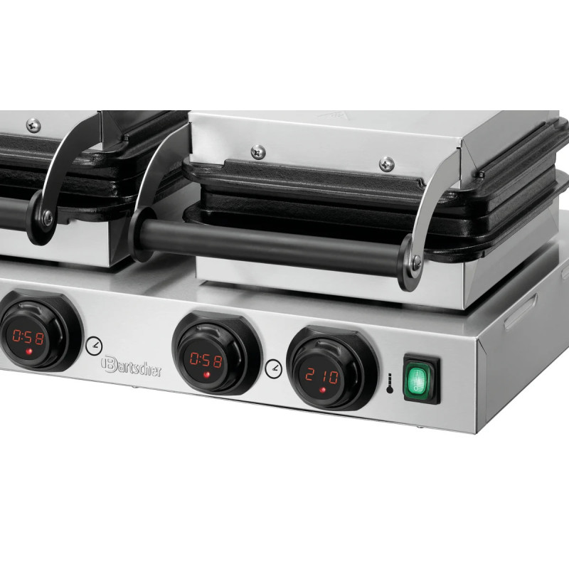 Gaufrier double 2200W avec minuterie – bartscher