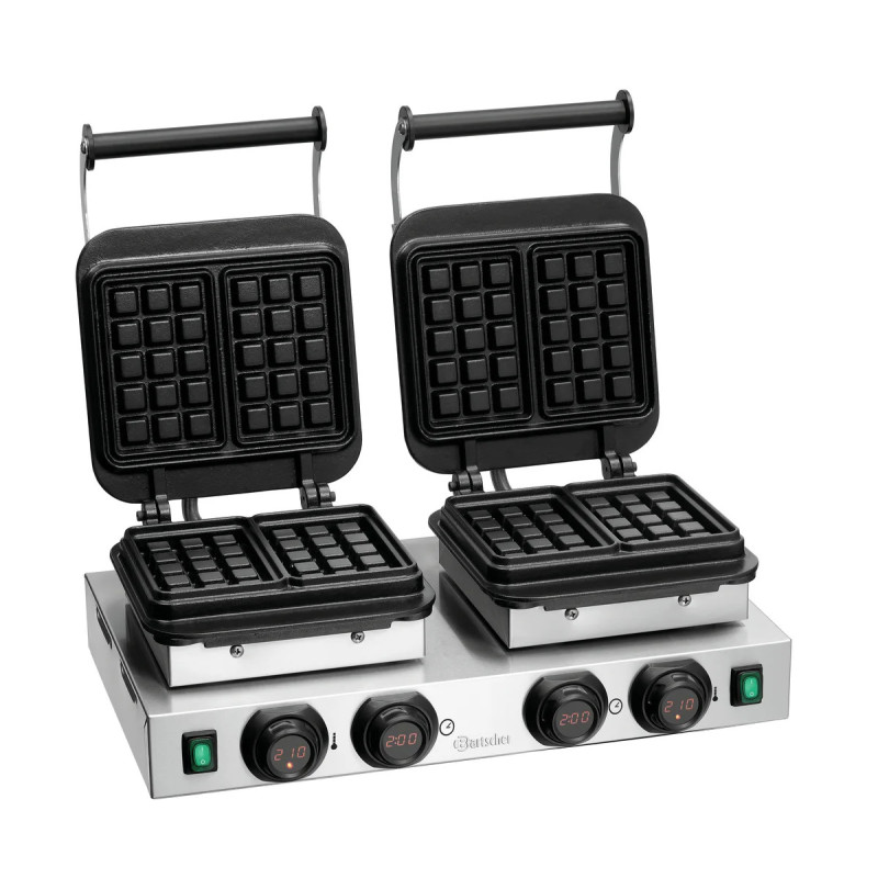 Gaufrier double 2200W avec minuterie – bartscher