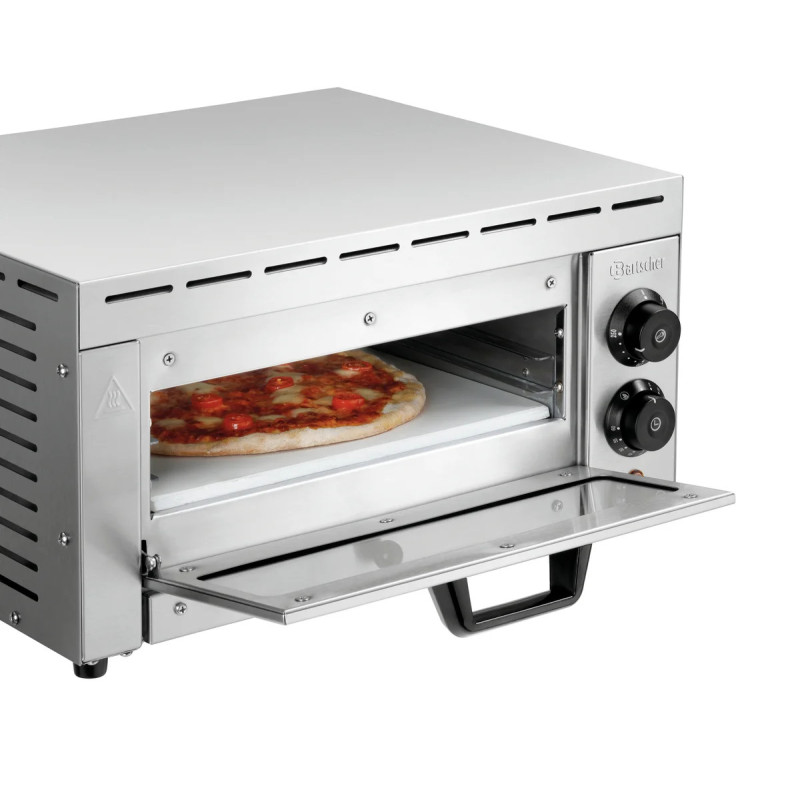 Pizzaofen ST340 mit Schamottstein – bartscher | 510x500x270 mm