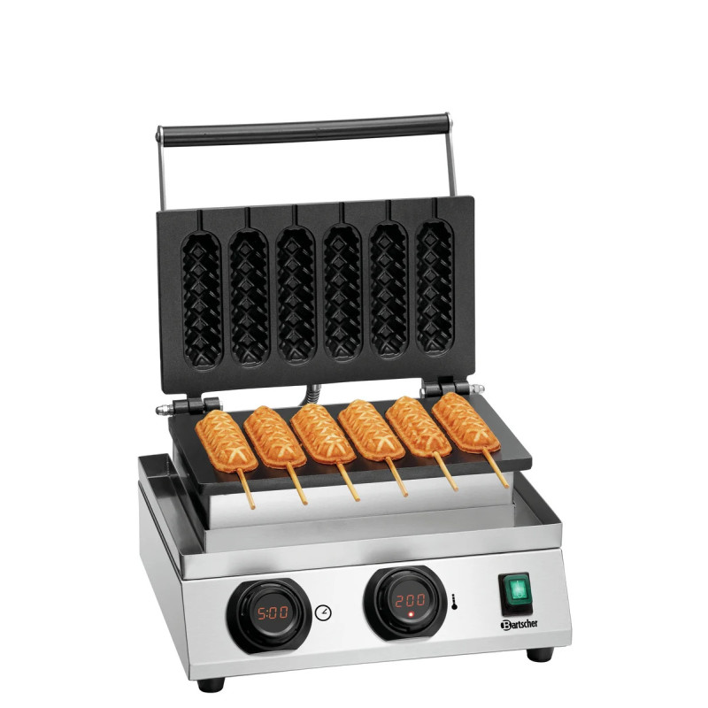 Gaufrier MDI Lolly 600 – 6 gaufres sucettes | bart­scher