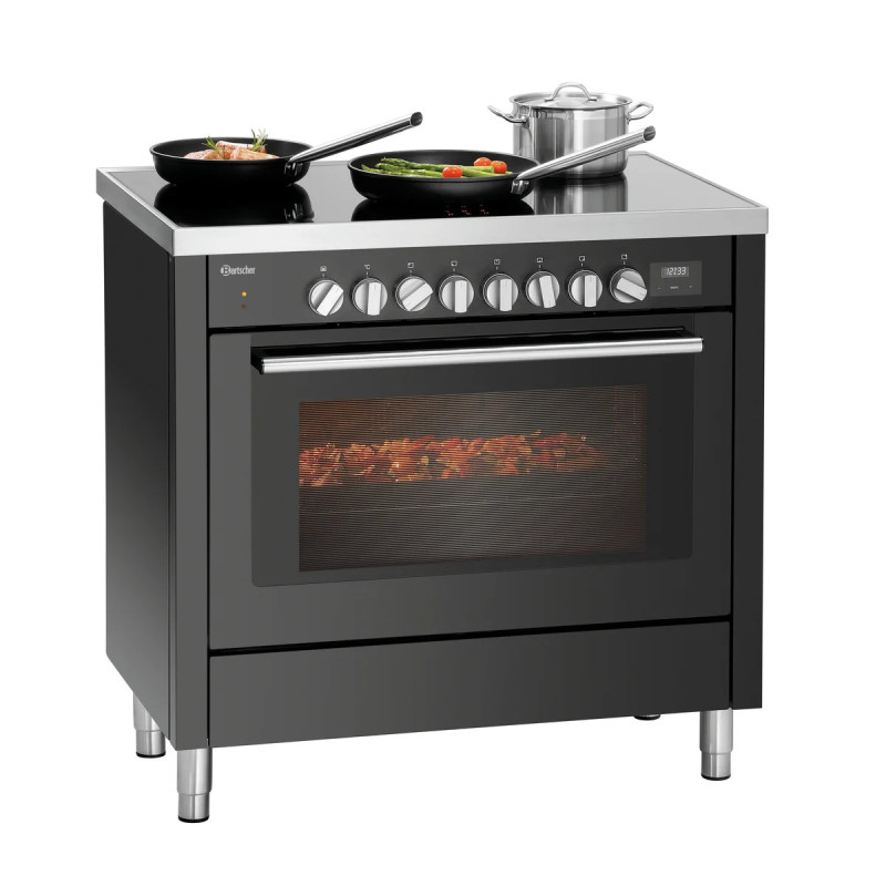 Induction Stove 6K-EBMF – 6 Hobs, Multifunction Oven | barttscher