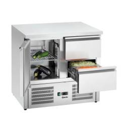Comptoir réfrigéré mini 900T1S2 – compact 900 mm | bartscher