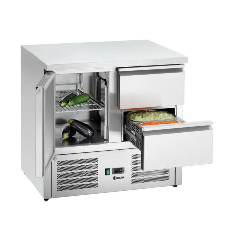 Comptoir réfrigéré mini 900T1S2 – compact 900 mm | bartscher