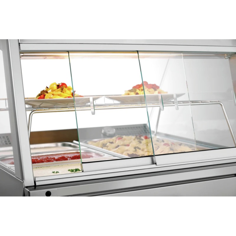 Vitrine chauffante GN2110-R porte coulissante | bartschER