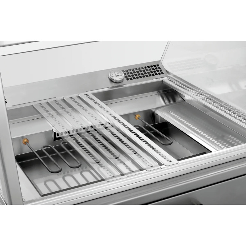 Vitrine chauffante GN2110-R porte coulissante | bartschER