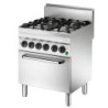 Gasherd 650 B700 4-flammig mit Backofen – bartscher