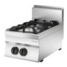 Cuisinière gaz 650 2 foyers 9550W – Bartscher