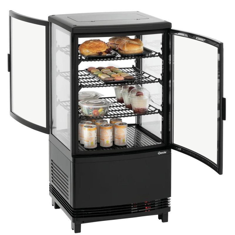 Mini refroidisseur 64L2T noir 64L – froid performant | bartscher
