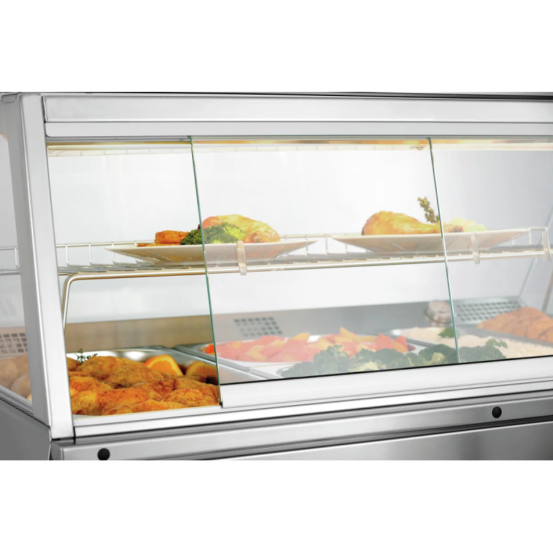 Vitrine chauffante GN3110-R avec porte coulissante | bartschER