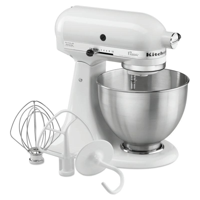 Robot pâtissier 4,28L KitchenAid 5K45SSEWH | bartscher